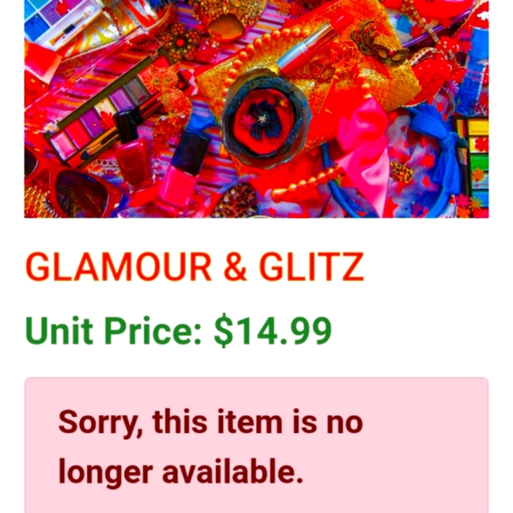 Nwot glitz & glamour 1000 pieces puzzle